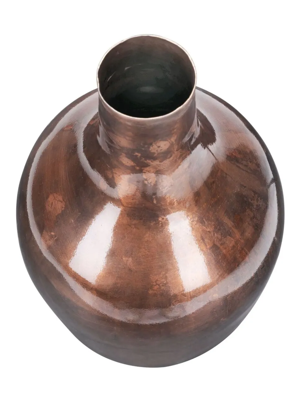 Libra Interiors Large Tambora Copper Finish Metal Vase