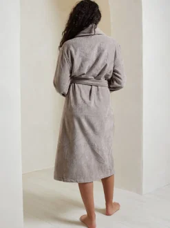 Licht beige - Chelsea Peers 100% Cotton Towelling Dressing Gown