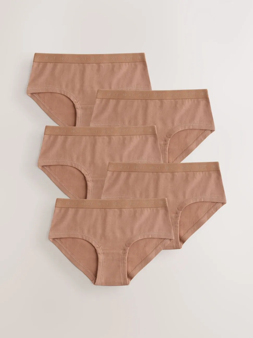 Licht beige - Verpakking van 5 hipsteronderbroeken (5-16 jr)