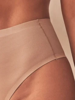 Licht beige - Vormgevend slipje met buikcorrectie van premium katoenmix