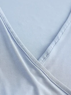 Lichtblauw - Active Open Back Soft Touch Top