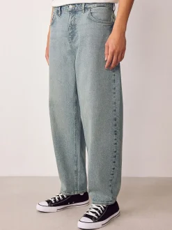 Lichtblauw - Barrel Fit - Vintage wash denim jeans