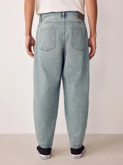 Lichtblauw - Barrel Fit - Vintage wash denim jeans