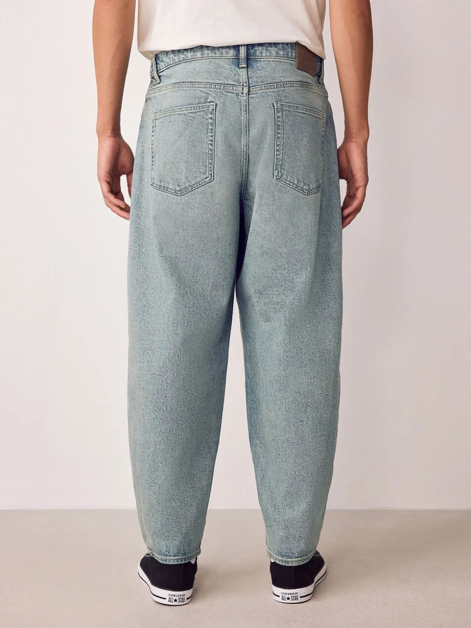 Lichtblauw - Barrel Fit - Vintage wash denim jeans