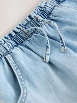 Lichtblauw - Denim short (3-16 jr)