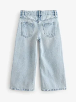 Lichtblauw - Jeans met wijde pijpen (3-16 jr)