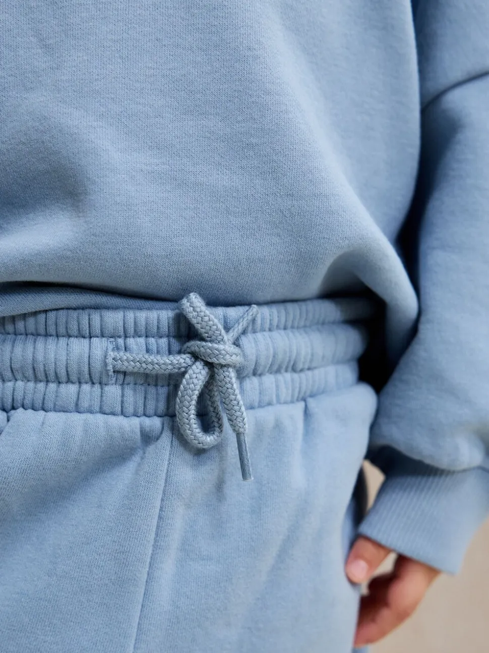 Lichtblauw - Printed Crew Neck Sweat Top & Joggers Set (3mths-7yrs)