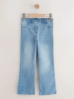 Lichtblauw - Pull-on flare jeans (3-16jr)