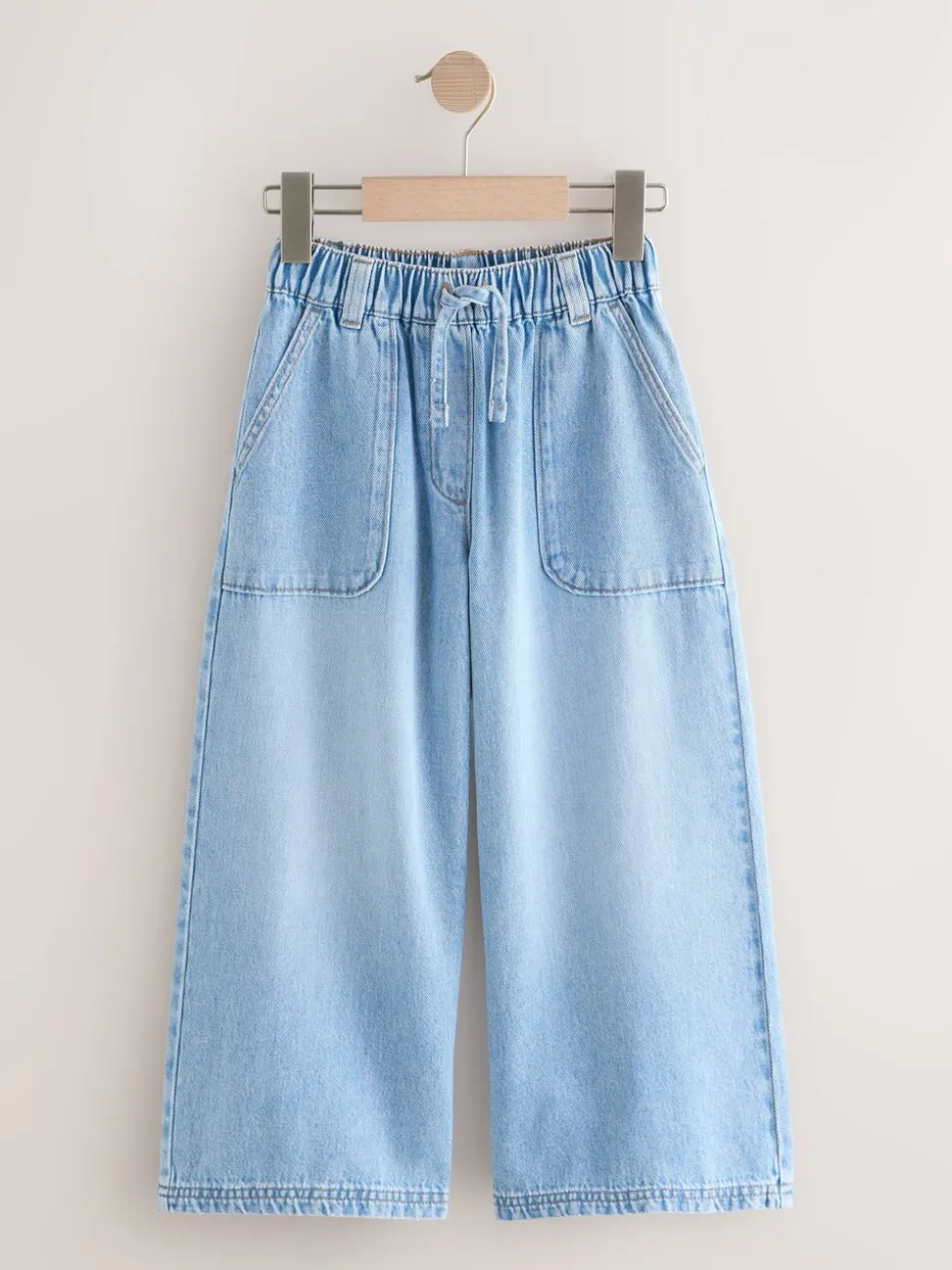 Lichtblauw - Pullon Wide Leg Trousers (3-16yrs)