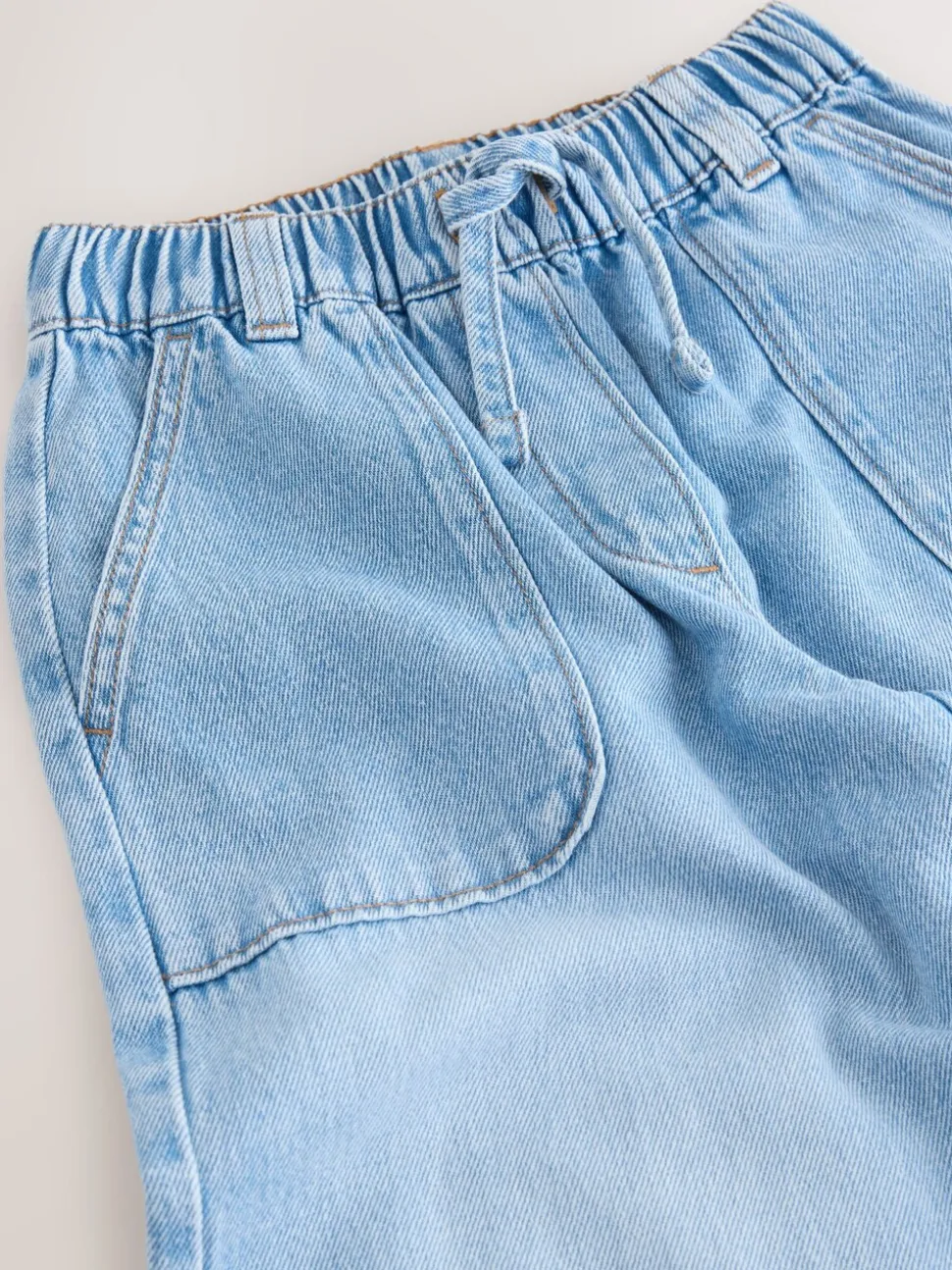 Lichtblauw - Pullon Wide Leg Trousers (3-16yrs)