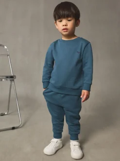 Lichtblauw - Set met sweatshirt en joggingbroek (3mnd-7jr)