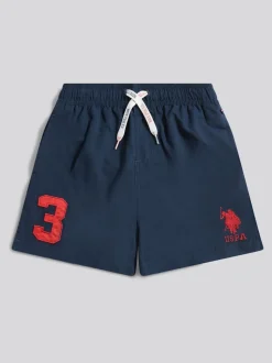 Lichtblauw - U.S. Polo Assn. Player 3 zwemshorts