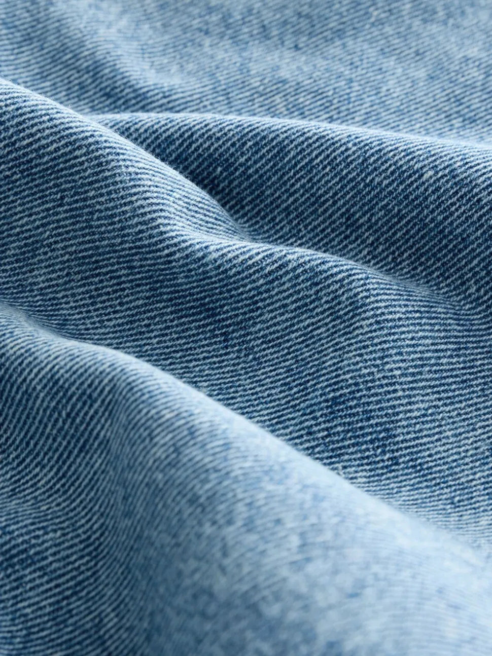 Lichtblauw denim met slijtageplekken - Jeans met wijde pijpen (3 mnd-7 jr)