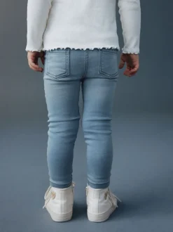 Lichtblauwe denim - Jegging met elastische taille (3 mnd-7 jr)