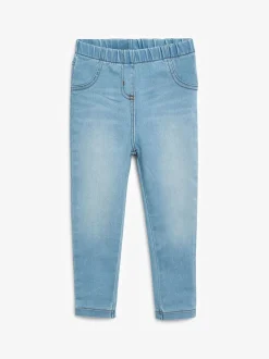 Lichtblauwe denim - Jegging met elastische taille (3 mnd-7 jr)