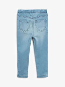 Lichtblauwe denim - Jegging met elastische taille (3 mnd-7 jr)
