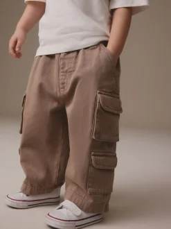 Lichtbruin - 100% katoenen Cargobroeken Jeans (3mnd-7jr)