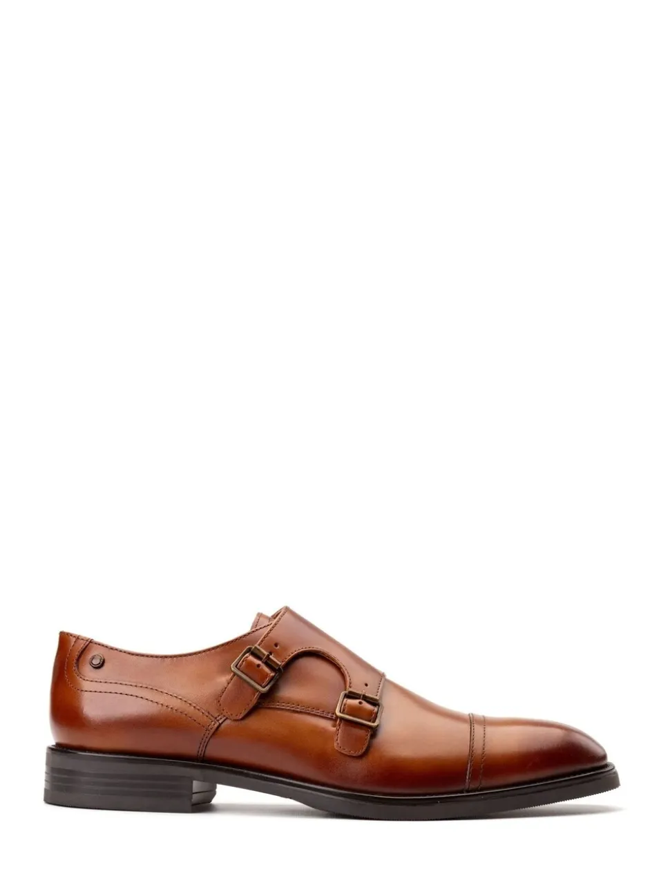 Lichtbruin - Base London Taper Monk Shoe
