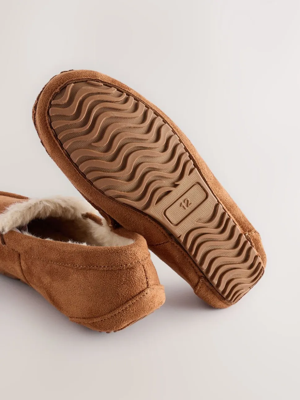 Lichtbruin - Behaaglijke pantoffels met mocassin