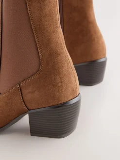 Lichtbruin - Chelsea-stijl western cowboy Boots