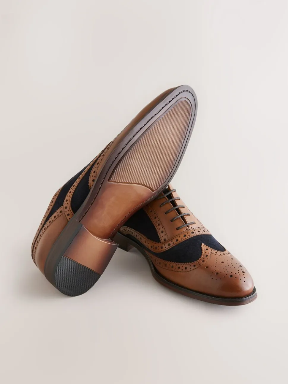 Lichtbruin - Heritage brogue-schoenen