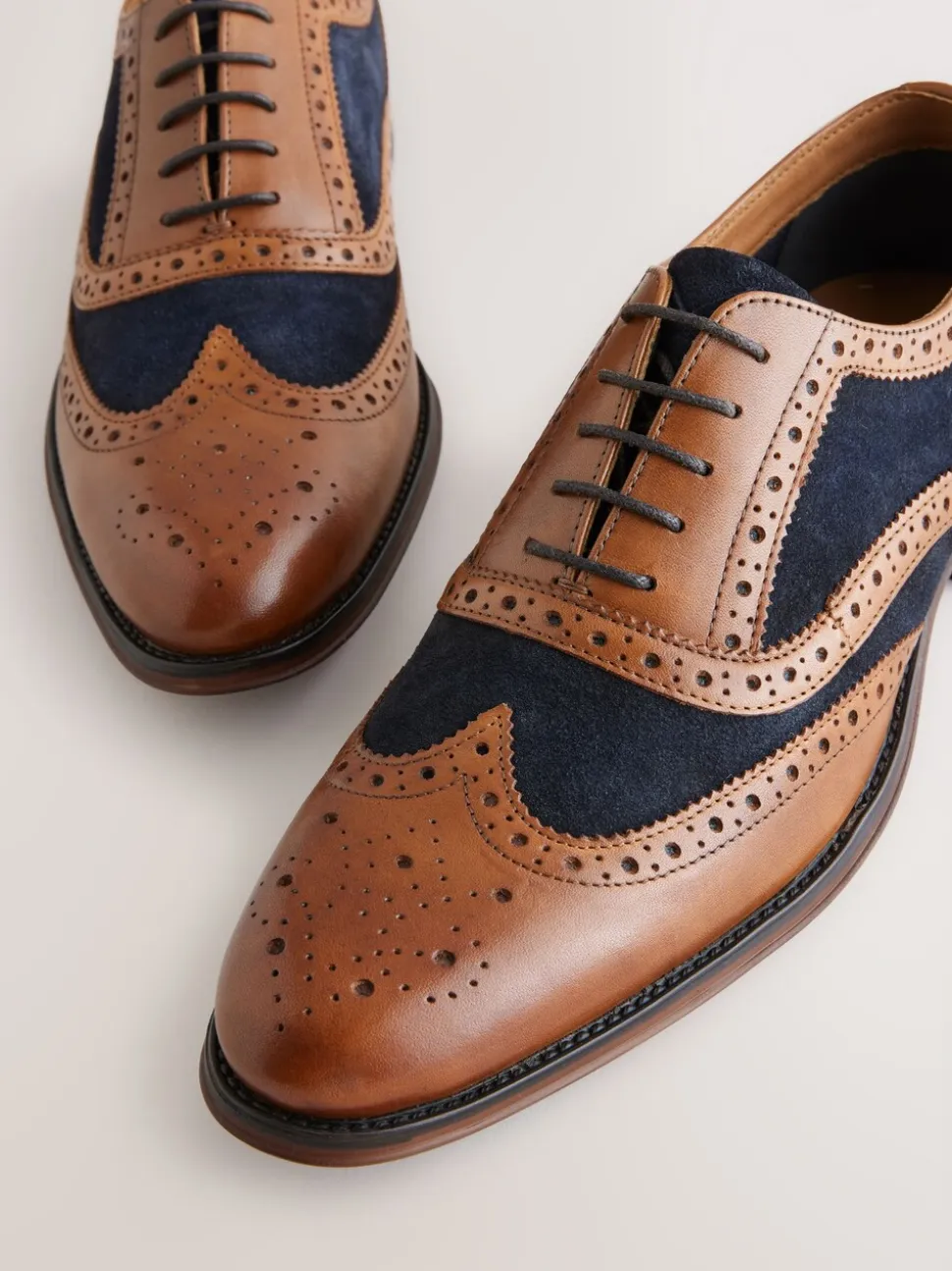 Lichtbruin - Heritage brogue-schoenen