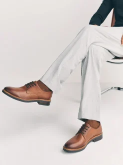 Lichtbruin - Heritage Derby Leather Shoes