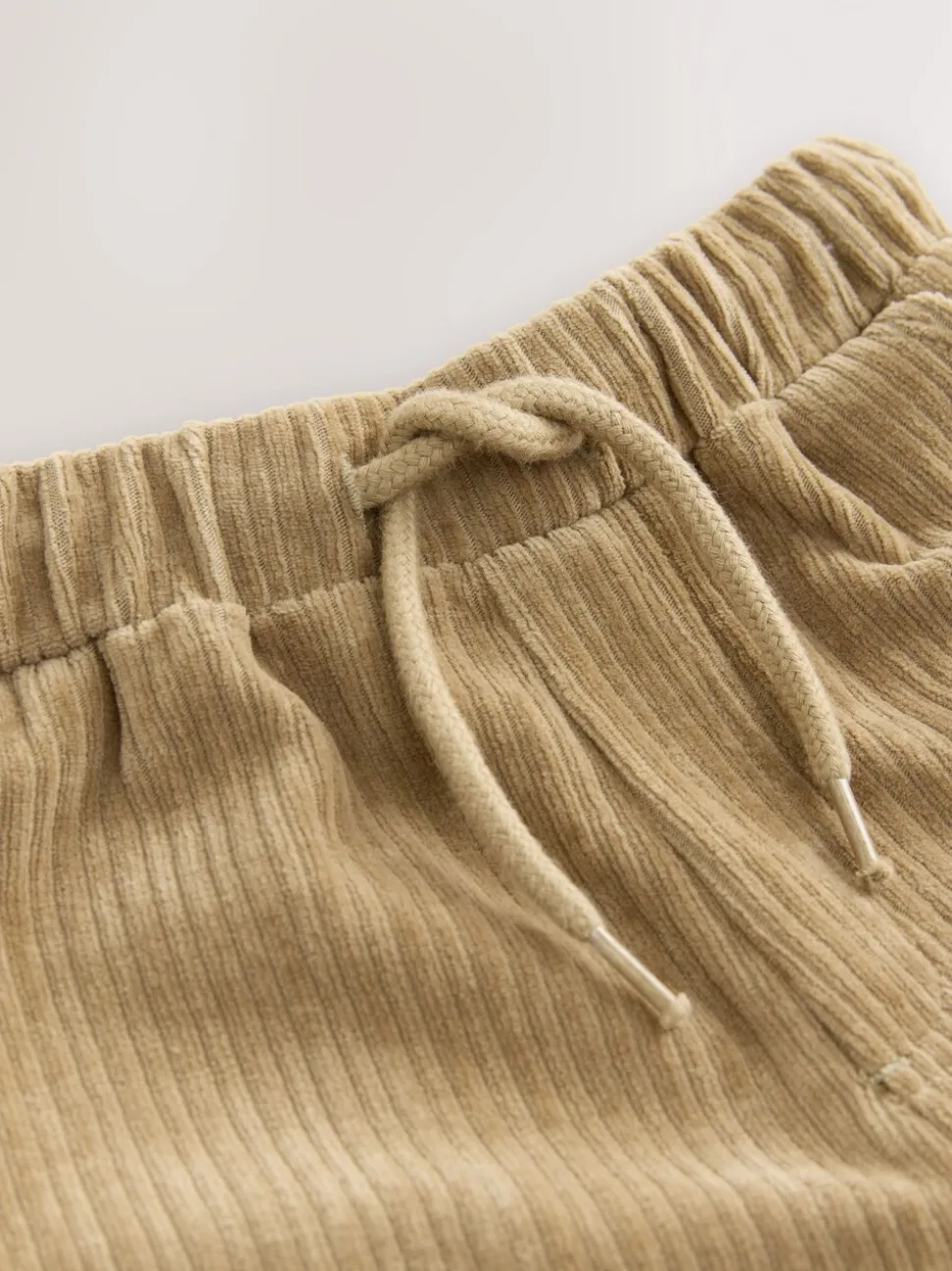 Lichtbruin - Jersey corduroy joggingbroek (3mnd -7jr)