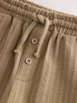 Lichtbruin - Jersey joggingbroek met textuur (3 mnd-7 jr)