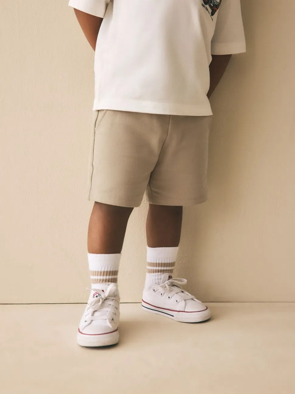 Lichtbruin - Jersey short (3 mnd-7 jr)