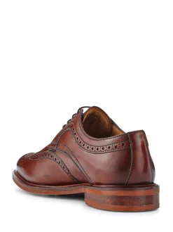 Lichtbruin - Jones Bootmaker Longwood suède derby-brogueschoenen