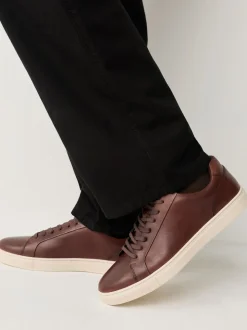 Lichtbruin - Leren sneakers