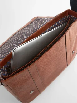 Lichtbruin - Messenger-tas