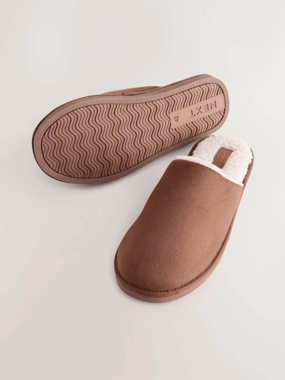 Lichtbruin - Microsuede Mule Slippers
