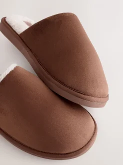 Lichtbruin - Microsuede Mule Slippers