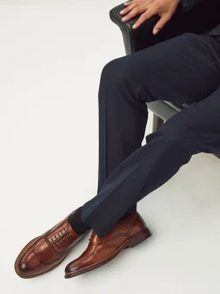 Lichtbruin - Oxford Wingcap Leather Shoes