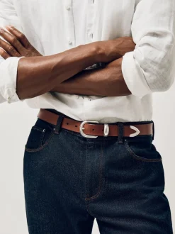 Lichtbruin - Reiss Jonny Leather Western Belt