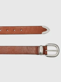 Lichtbruin - Reiss Jonny Leather Western Belt