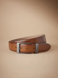 Lichtbruin - Signature metalen gesp riem