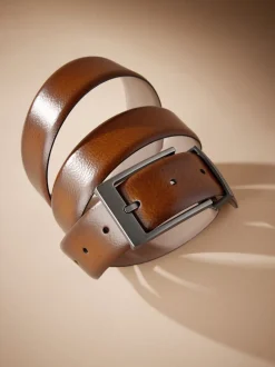 Lichtbruin - Signature metalen gesp riem