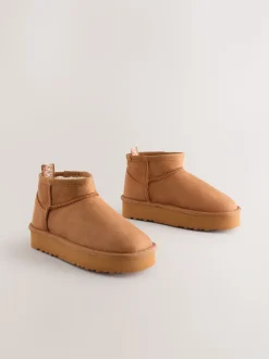 Lichtbruin - Slipper Ankle Boots