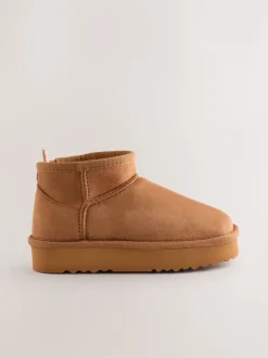 Lichtbruin - Slipper Ankle Boots