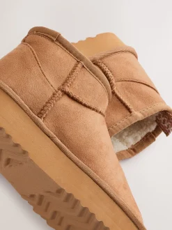 Lichtbruin - Slipper Ankle Boots