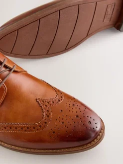 Lichtbruin - Smart Brogue Leather Boots