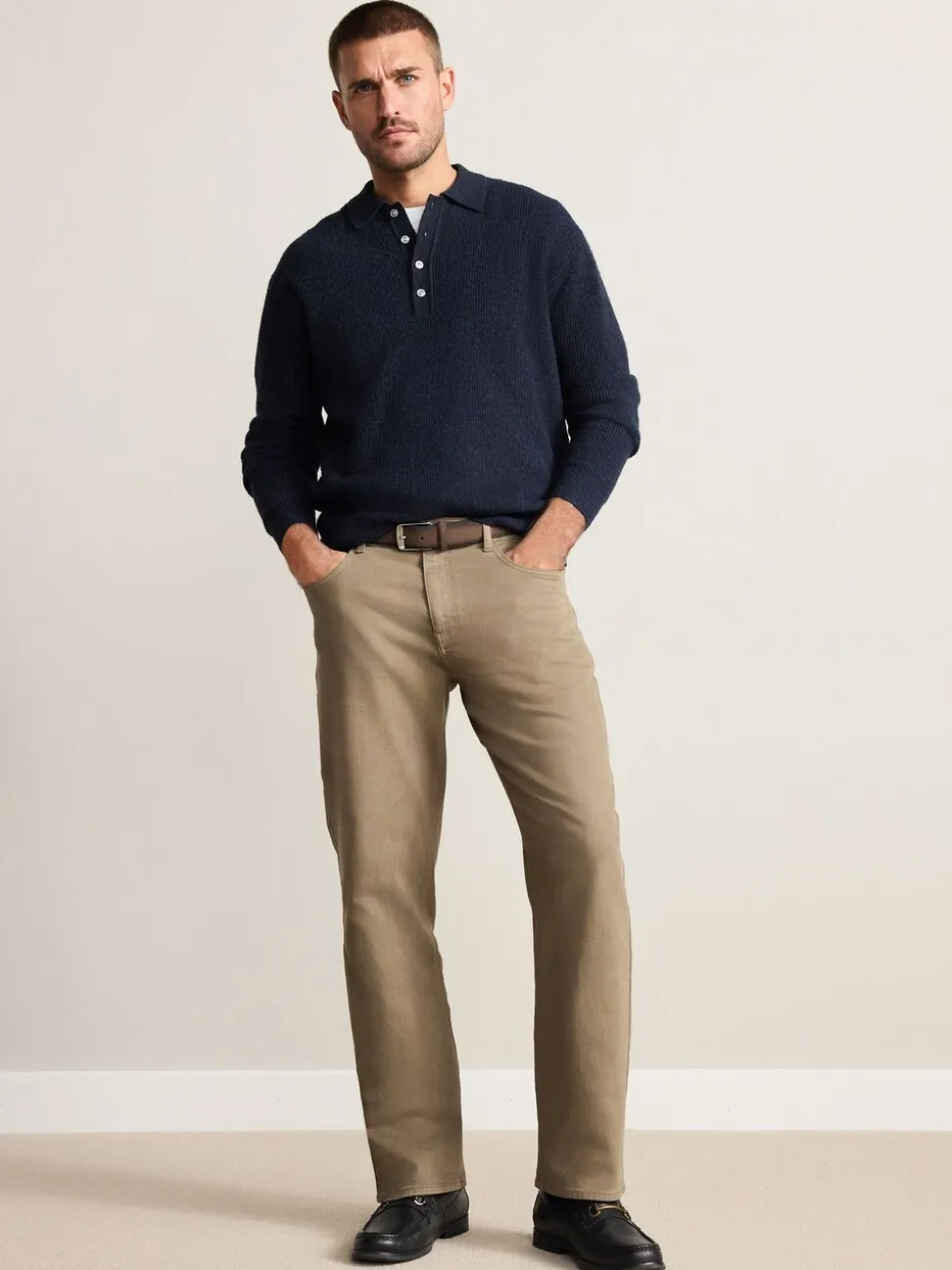 Lichtbruin - Straight fit - Signature jeans met ceintuur