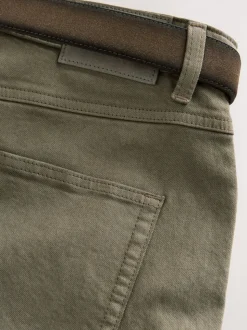 Lichtbruin - Straight fit - Signature jeans met ceintuur