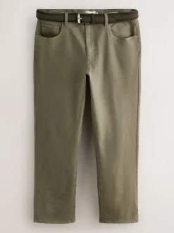 Lichtbruin - Straight fit - Signature jeans met ceintuur