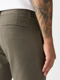 Lichtbruin - Strakke Pasvorm - Stretchy chino