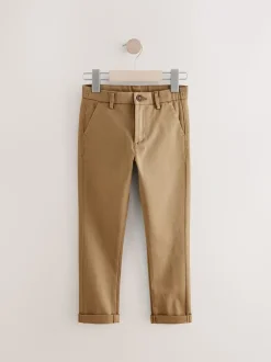Lichtbruin - Stretchy chino's (3-17jr)