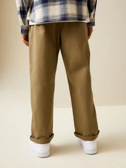 Lichtbruin - Stretchy chino's (3-17jr)